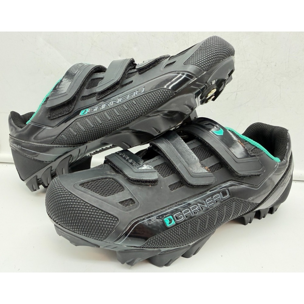 Louis Garneau Sapphire HRS-80 MTB Cycling Shoes Black Teal | Women's 8.5 / EU 40